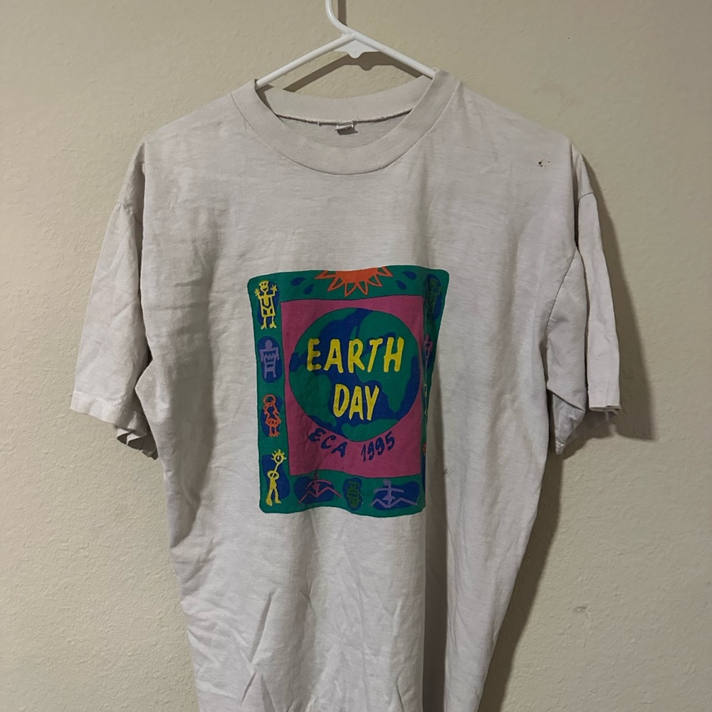 American Vintage Earth Day Graphic Tee - Cream